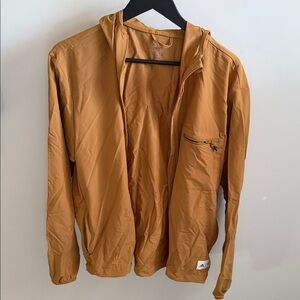 Men's Tan Lightweight Hooded Jacket